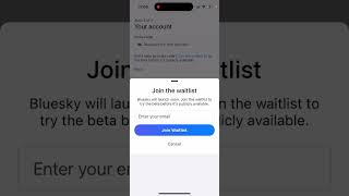 How to quickly join the waitlist in BlueSky app?