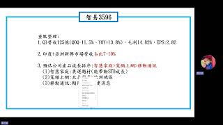 智邦2345、昇達科3491、智易3596網通產業(整理24Q1看待24Q2)。中磊、啟碁「20240608」