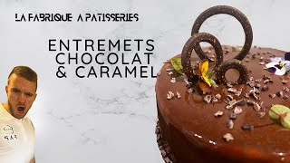 [RECETTE]  Entremets chocolat & caramel - Un gâteau gourmand et léger 🔥