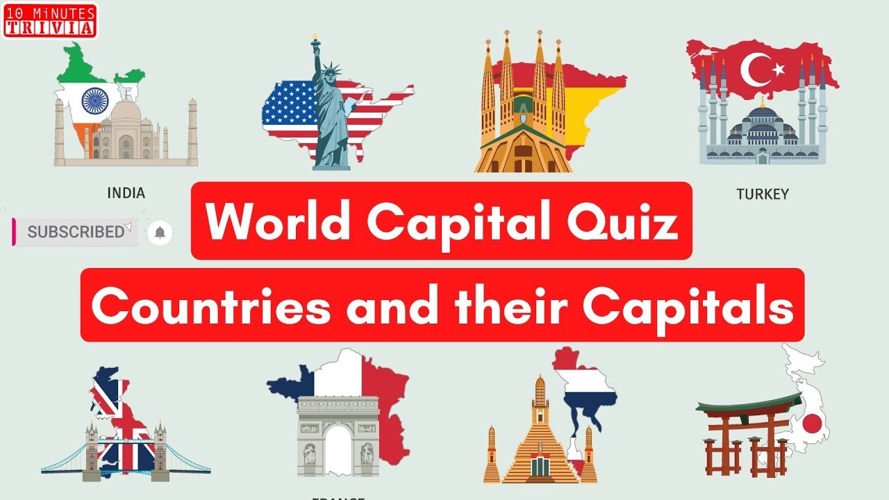 Countries Of The World And Capitals Quiz 1 Finite