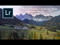 How to Process a Landscape Photo in Lightroom