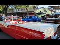 Top American classic car show (MSRA Back to the 50s) live sounds no music classic cars at their best