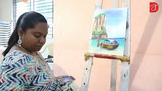 Artist Bhuvaneswari Demo in Tondiarpet Branch | Dessin Academy Exhibition 2023  Colorful Expressions