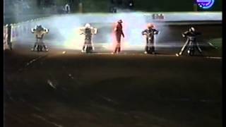 1992 Indianerna Kumla vs Örnarna Mariestad Heat 4 Martin Linder crash