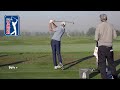 Dustin Johnson's range session at 3M Open