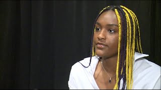 UConn's Aaliyah Edwards says she'll be a leader in absence of Paige Bueckers | Full Interview