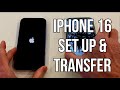 iPhone 16 Set Up, Transfer of Apps & Data, SIM Card and Activation - Fast & easy way to get started