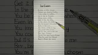 Ice Cream🍨- BLACKPINK \u0026 Selena Gomez Lyrics #selenagomez #blackpink #icecream #lyrics