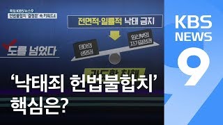 낙태죄는 왜 헌법불합치?…‘결정문’ 속 4가지 키워드 / KBS뉴스(News)