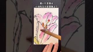 絵手紙チャレンジ365 No.166 小池先生の言葉集より