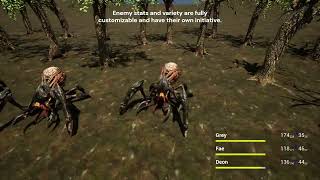 "Trinity" (​​​​​​​Turn-Based RPG Combat Prototype)