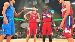NBA 2K16: The Tallest Dunk Contest of All Time! Muresan, Bol, Yao, Bradley! #PS4