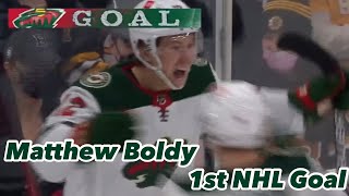 Matthew Boldy’s 1st NHL Goal