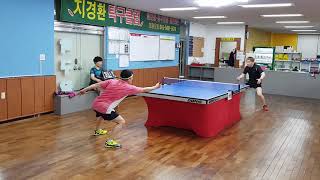 지경환탁구클럽 2019. 4.20. 오광철쌤:지경환쌤  청주 ♡♡♡탁구사랑♡♡♡ table tennis