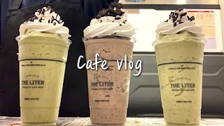 (Eng)🧼🎶Mint Chocolate and Cookies\u0026Cream🎶🧼 / cafe vlog