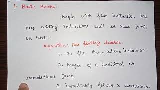 L:36 Basic Blocks and Flow Graphs (Code Generator) | Compiler Design
