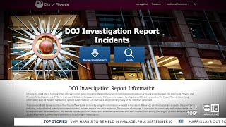 Phoenix PD launches website detailing many incidents included in scathing DOJ report