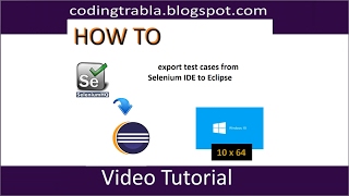 How to export Selenium IDE test cases to Eclipse byNP