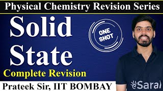 Solid State in One Shot | Chemistry Class 12, JEE, NEET | eSaral | Prateek Sir