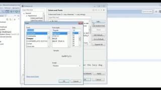 How to change font and font size in Eclipse for Java text editors?