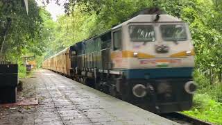 Nilambur  Kottayam intercity express crossed Pattikkad Railway station- Kerala-Most beautiful route