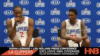 Kawhi Leonard, Lou Williams LA Clippers Full Press Conference | 2019 NBA Media Day