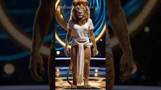 American got talent show | old lady turning into lion lady #ai #agt #trending