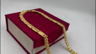 1 GRAM GOLD NAWABI AND KOHLI CHAIN FOR MEN DESIGN A-416