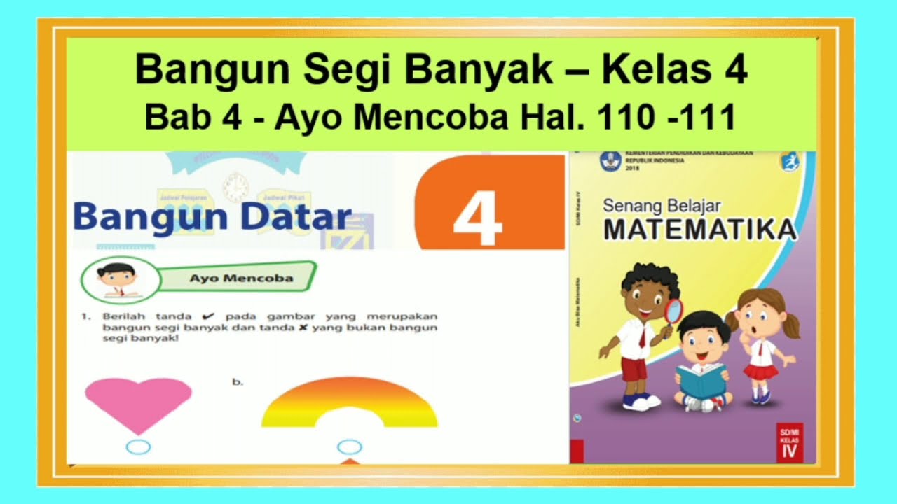 Soal Matematika Kls 4 Bangun Segi Banyak | Materi Soal