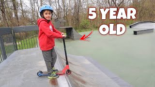 AWESOME 5 YEAR OLD SCOOTER KID!