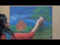 gail lescher advanced chalkboard drawings part 1 house and landscape