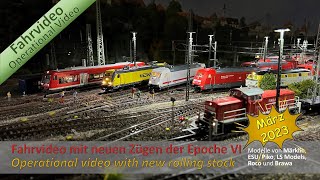 Fahrtag - Neue Epoche VI Züge auf meiner Märklin Anlage - März 2023