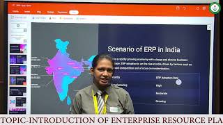 TOPIC-INTRODUCTION OF ENTERPRISE RESOURCE PLANNING,  By JV'n ARUNITA KHANNA Dept. of Mang. \u0026 Com.