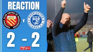 Neil Reynolds' Reaction | FC United of Manchester vs Warrington Rylands | Northern Premier League