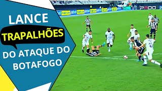 Lance atrapalhado de bate e rebate do ataque do Botafogo