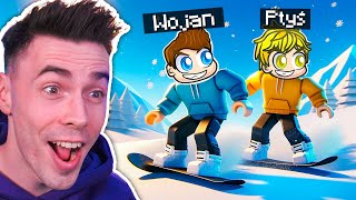 OBBY na SNOWBOARDZIE z Ptyś w Roblox!