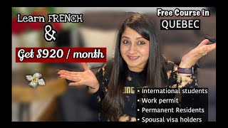 Learn French \u0026 get paid in Quebec 🇨🇦|| free french course