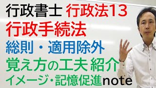 頭の整理OKですか？　行政法１３回　行政手続法　総則・適用除外