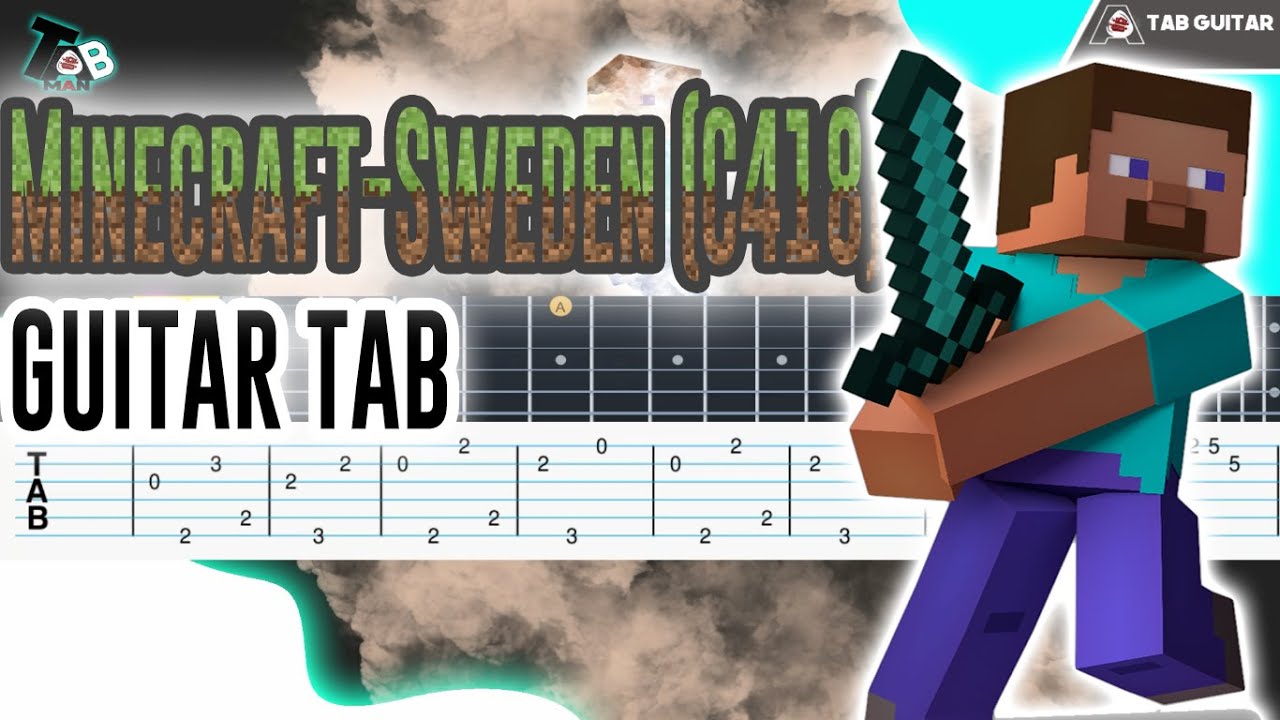 Sweden C418 Minecraft Guitar Tutorial Tab Acordes Chordify