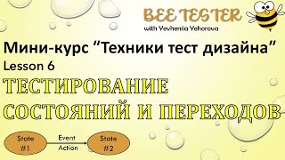 L6. Тестирование состояний и переходов | State Transition Testing  | Техники тест дизайна