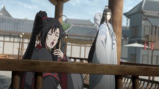 Weiying blames LAN Zhan for not worshipping him. Lanzhan smiles: I believe you live【modaozushi】