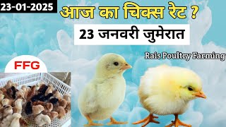 Today Broiler \u0026 Ffg Rate | 23/01/2025 | Aaj Ka Chicks Rate ? New Chicks Rate Update 23 Jan Thursday