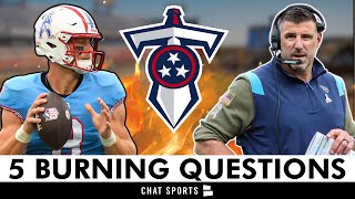 Tennessee Titans 5 BURNING QUESTIONS Heading Into Week 11: Will Levis The QB Of The Future?