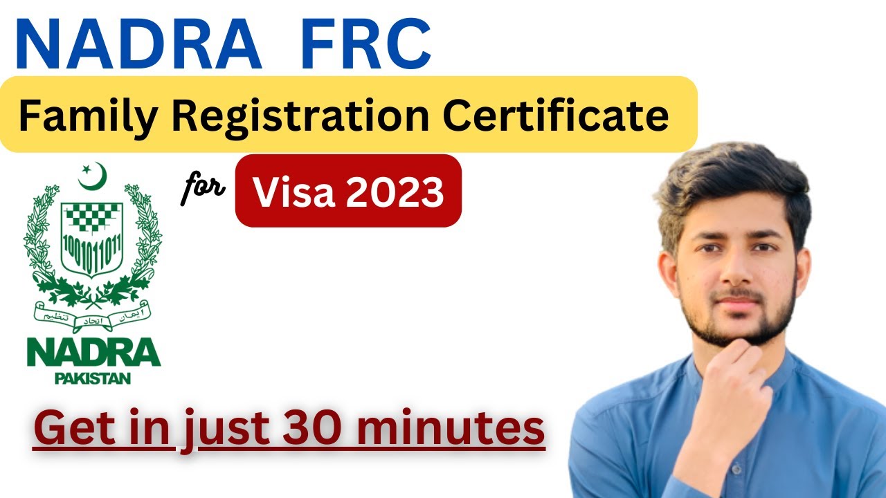 How To Apply Nadra Family Registration Certificate | Nadra Family ...