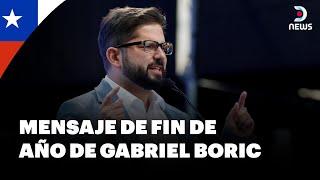 Mensaje de fin de año del presidente de Chile, Gabriel Boric - DNews