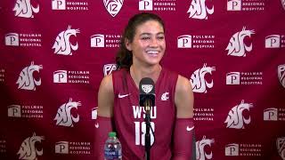 #4 WSU Volleyball: Jasmine Martin California Postmatch 10/6/23