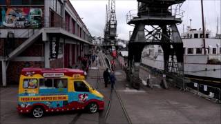 Bristol Harbourside Steam Train Timelapse