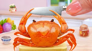 🦀 So Yummy Miniature Singapore Chilli Crab with Spicy Sauce 🔥 Cooking Crab Tina