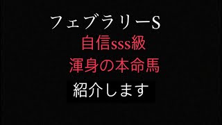 【フェブラリーS2023 予想】今年初G1！自信sss級⭐️このレースに向けて仕上げてきた渾身の一頭！