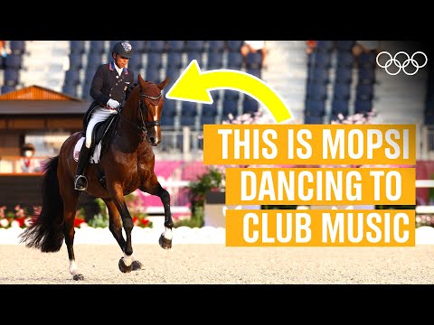 Do dressage horses dance to music?